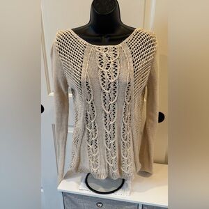 Chic Beige Knit Sweater